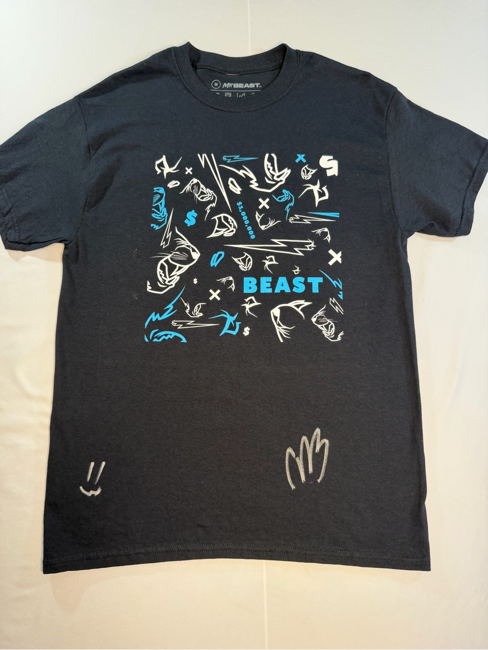 Autographed Mr Beast Black T-shirt